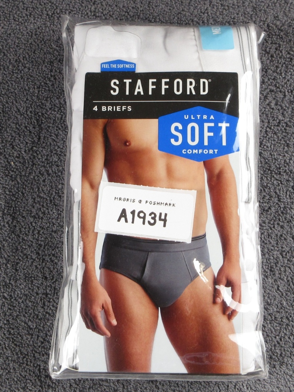 Men's Stafford ultra soft comfort low rise briefs - 4 pack - Picture 2 of 4
